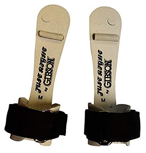 Gibson Athletic Gibson Athletic unisex adult gymnastic Uneven Bar Grips, White/Black, X-Small US