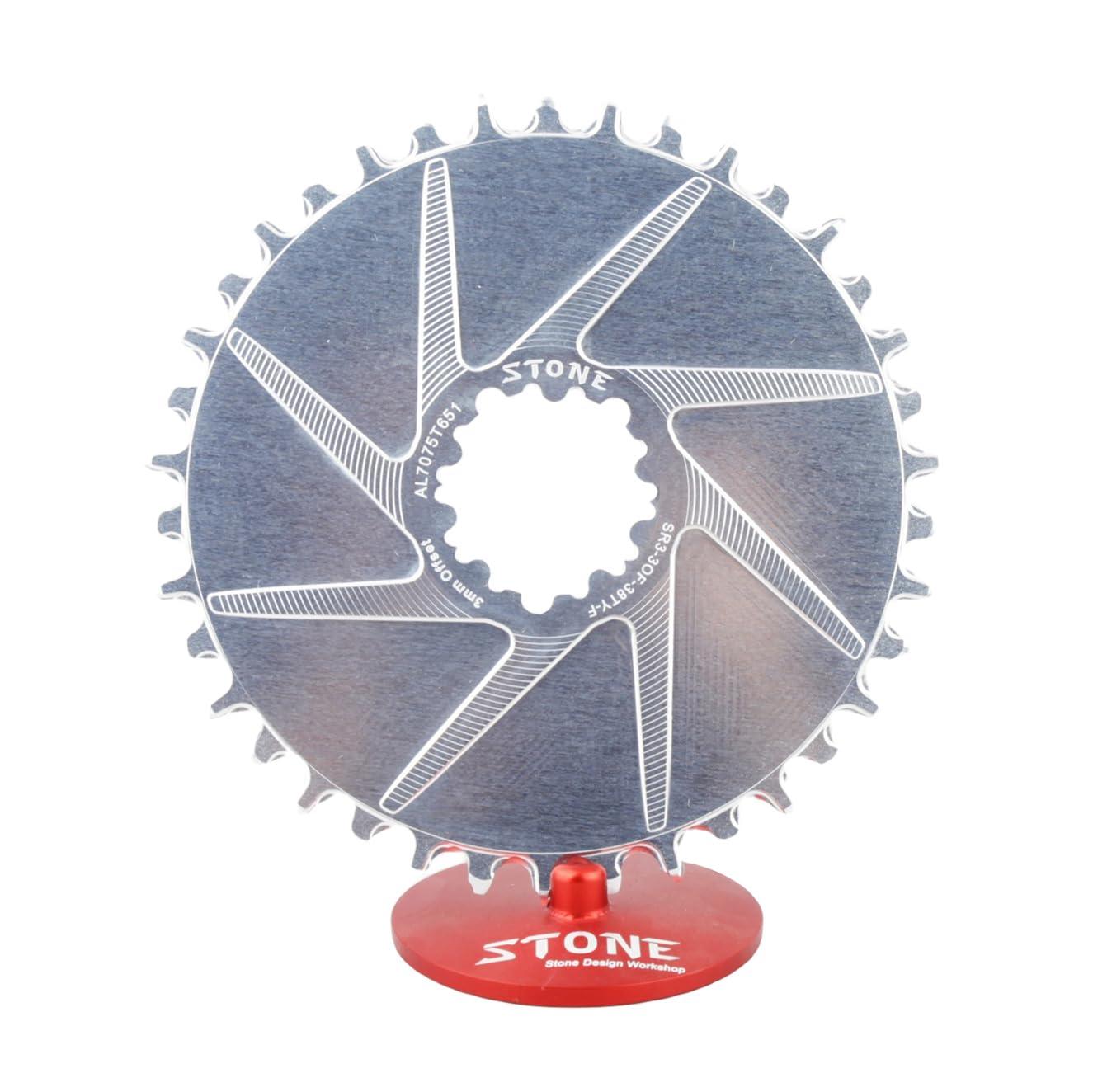 DJC Components DJC Stone Bike Chainring Aero 3mm Offset Direct Mount 12s Round for Sram GXP Dub NX GX Eagle X9 X0 XX1 X01 28t 30t 32 34t 36 38t 40t