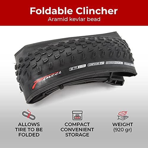 Fincci Fincci MARUDO Pair 29 x 2.10 Inch Bike Tire 52-622 Foldable Tires with 1mm Anti Puncture Proof Protection for MTB Mountain Gravel Hybrid Bike Bicycle - Pack of 2