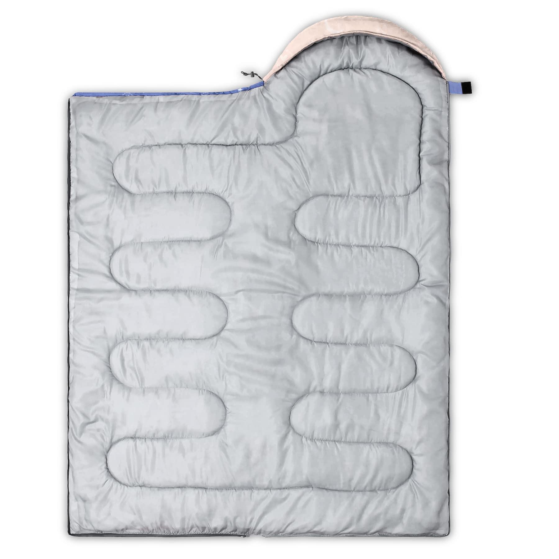 BSNTHO BSNTHO Blue Butterfly Printed Camping Sleeping Bags,3 Season Warm & Cool Weather,Lightweight, Sleeping Bags for Adults & Kids,Traveling,and Outdoors,Camping Gear Equipment,31x90inch,Standard