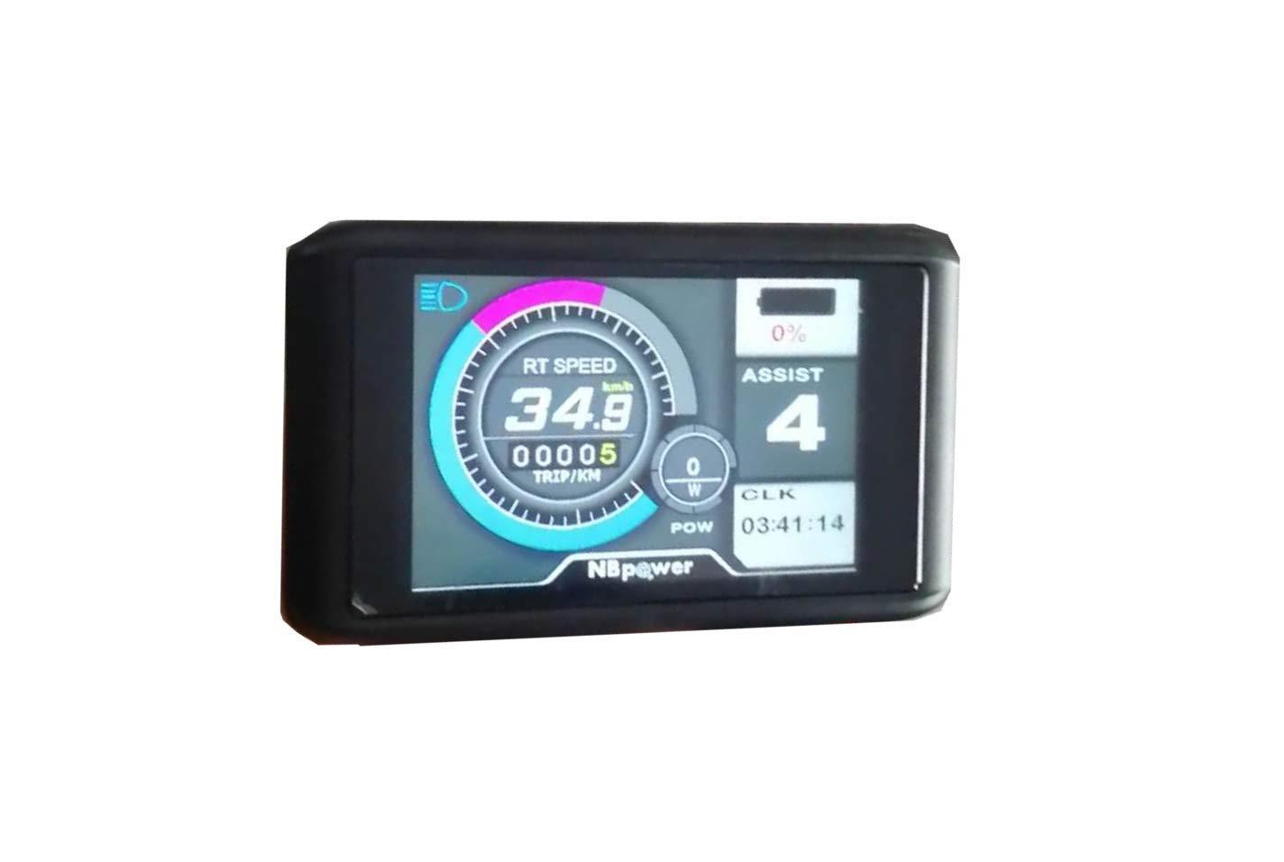 NBPOWER QS 3000W Brushless Hub motor,72V 80A Sabvoton controller, TFT Color Display,with PAS and Alarm, 3000W Electric Bike Conversion Kit (28inch Rear)