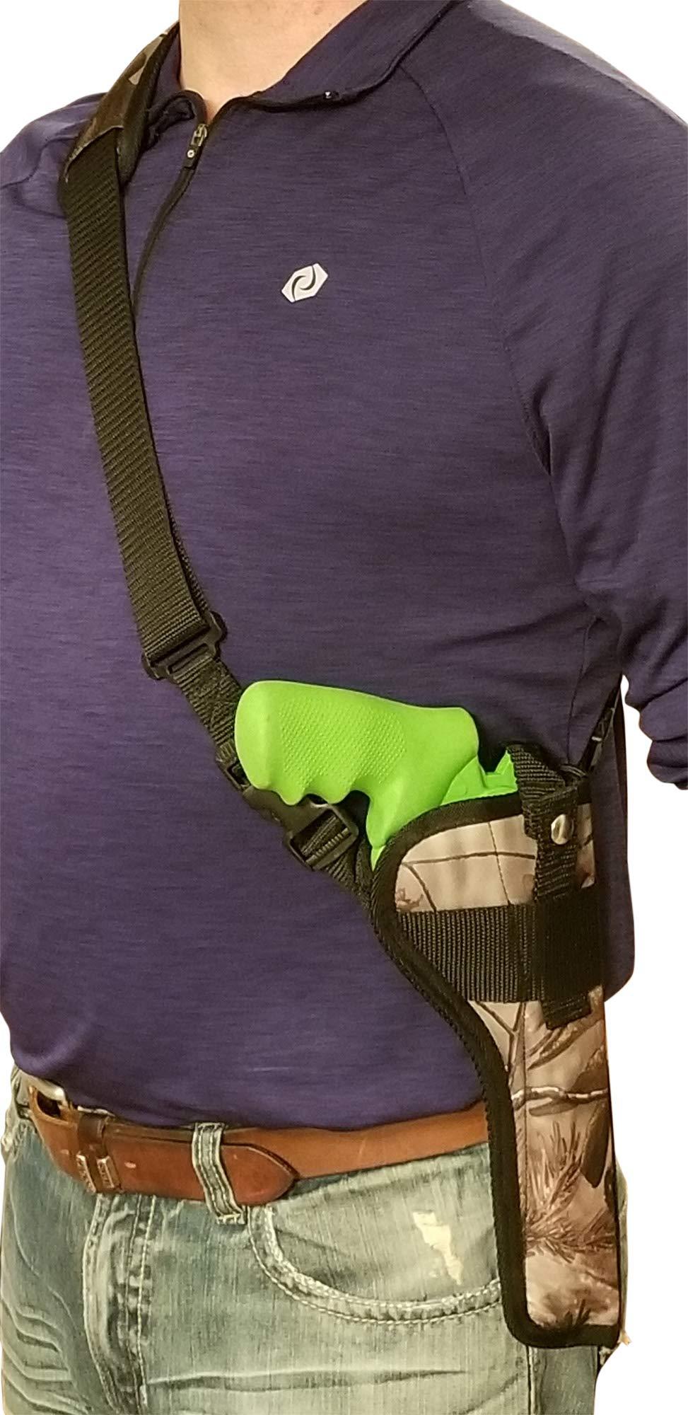 Silverhorse Holsters Silverhorse Holsters Chest/Shoulder Gun Holster | Fits Ruger Redhawk, Super Redhawk, Super Blackhawk Revolvers in 5.5" - 10.5" Barrel Lengths (10.5" Barrel Right Hand, Hardwood Camo)