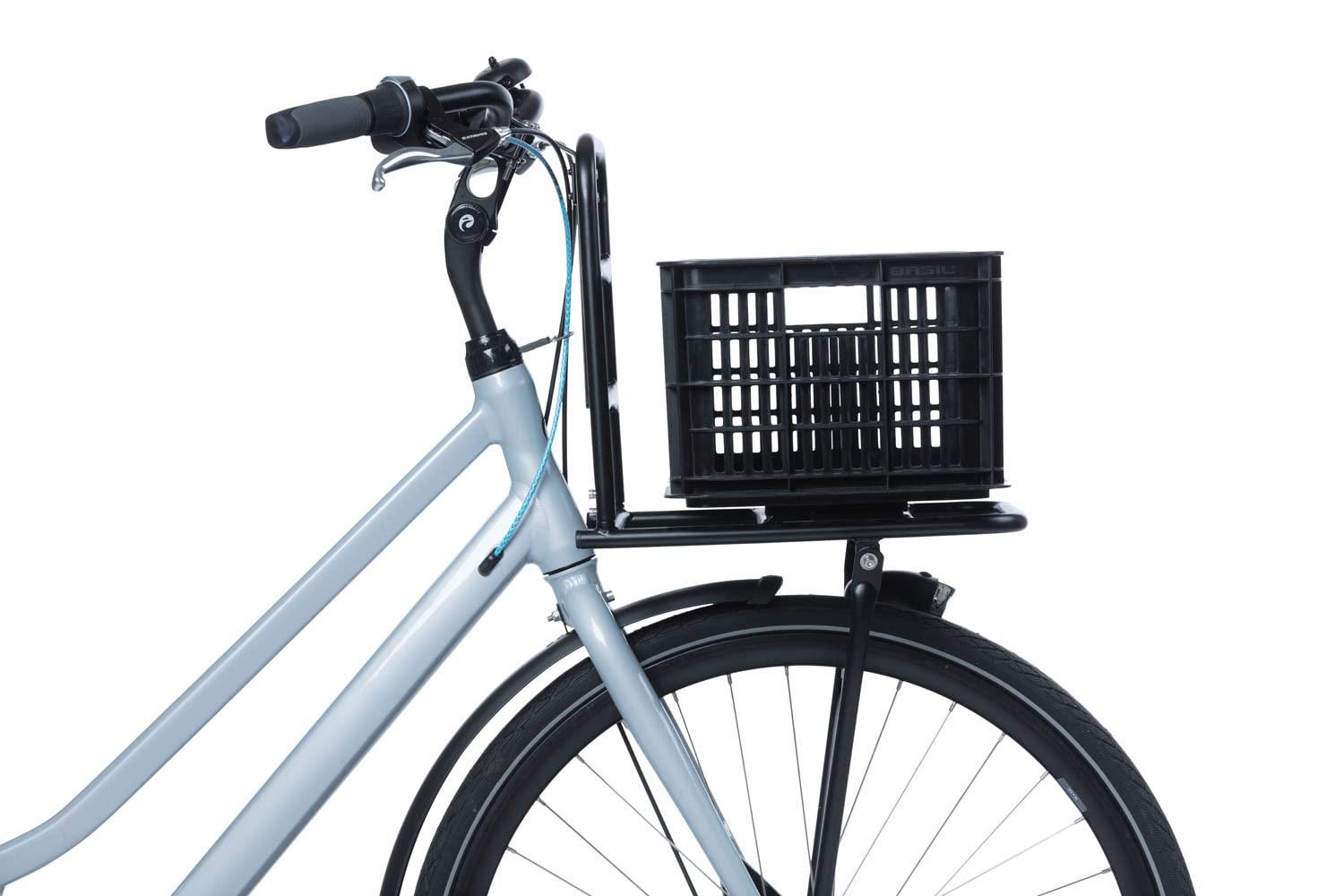 Basil Basil B.V. Unisex - Adult Crate Bicycle Box, Black, 40.4 x 29.8 x 20.2 cm