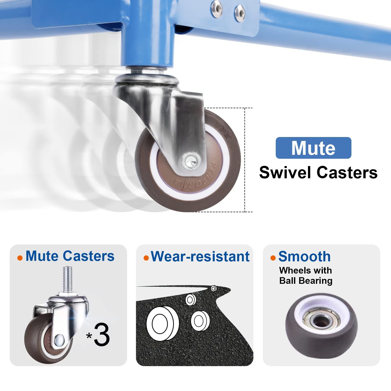 GanFindX GanFindX Folding Skater Aid for Kids Roller Skating, Adjustable Height Roller Skate Trainer for Kids Toddler Training Walker (Seafoam Green)