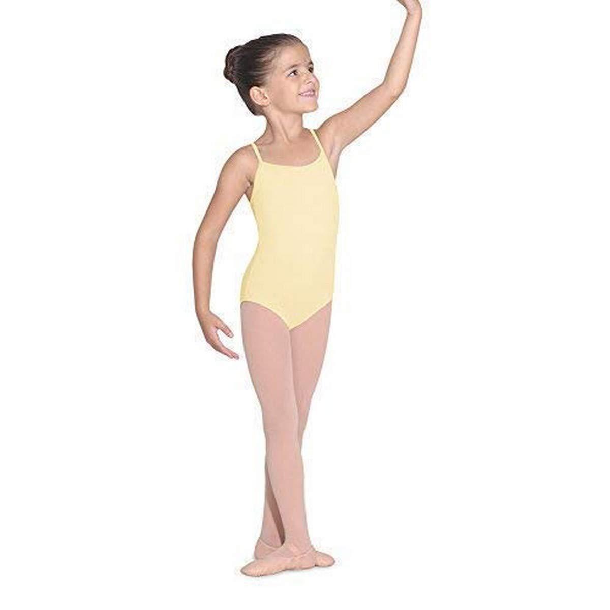 Bloch Bloch Dance Girls Parem Microlux Camisole Leotard, Sunshine, 2-4