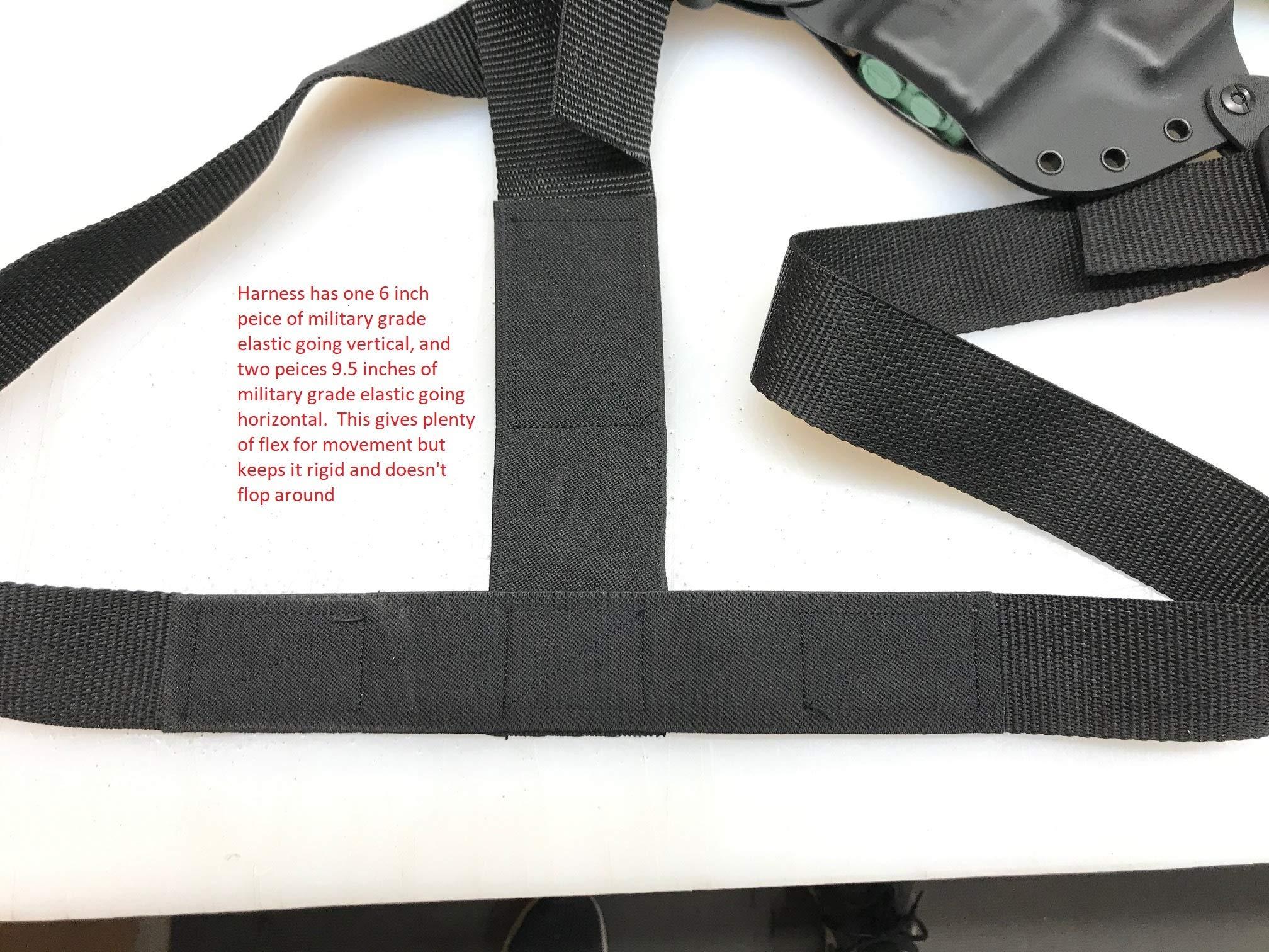 HOSKING HOLSTERS 208-816-9892 Chest Holster for Glock Models with TLR1 Gen 5 (Glock 17/22, Left)