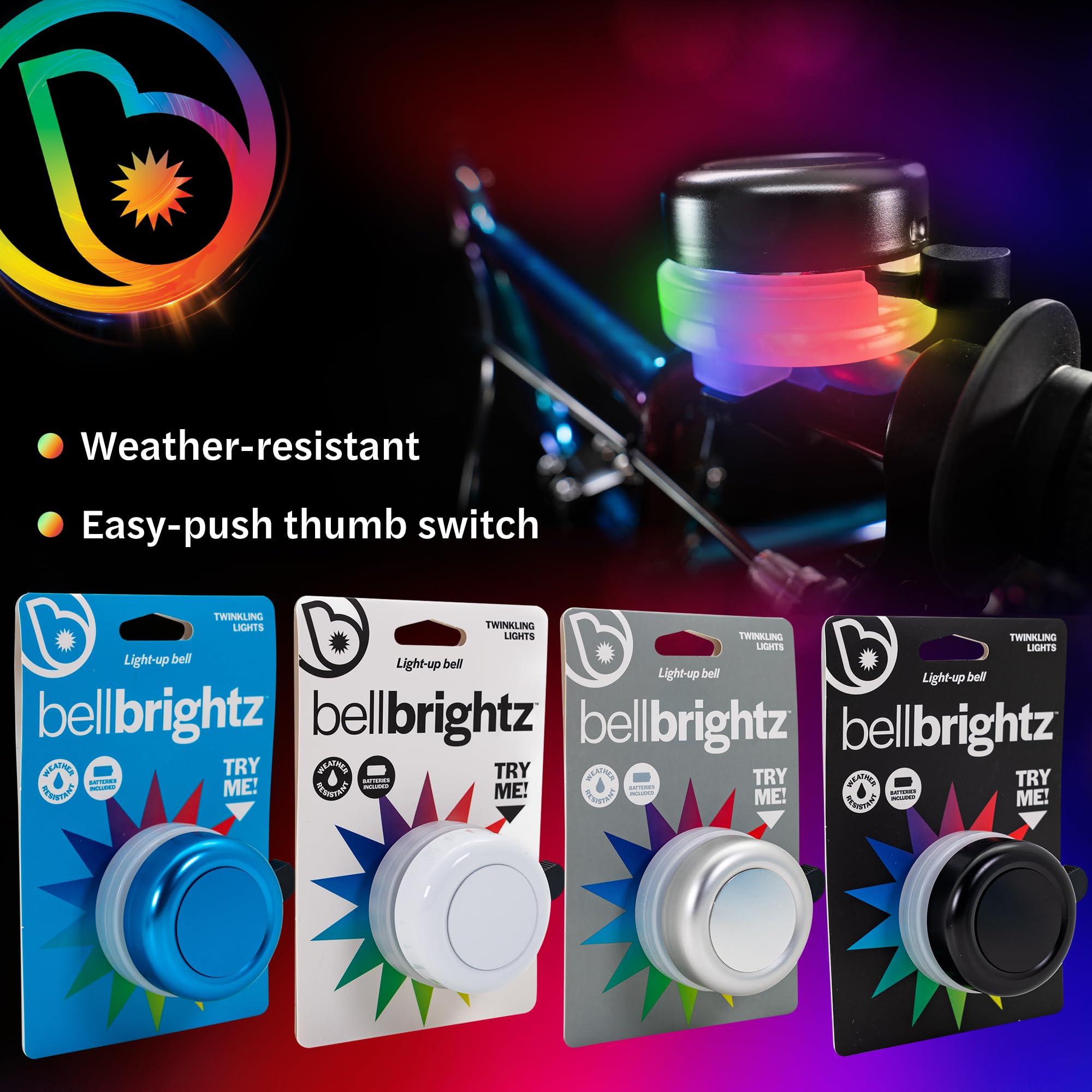 Brightz Brightz BellBrightz LED Light Up Bike Bell & WheelBrightz LED Bike Wheel Lights Bundle - Fun, Colorful, and Safe Bicycle Accessories for Kids and Adults - Easy to Install, Durable, & Weather-Resistant