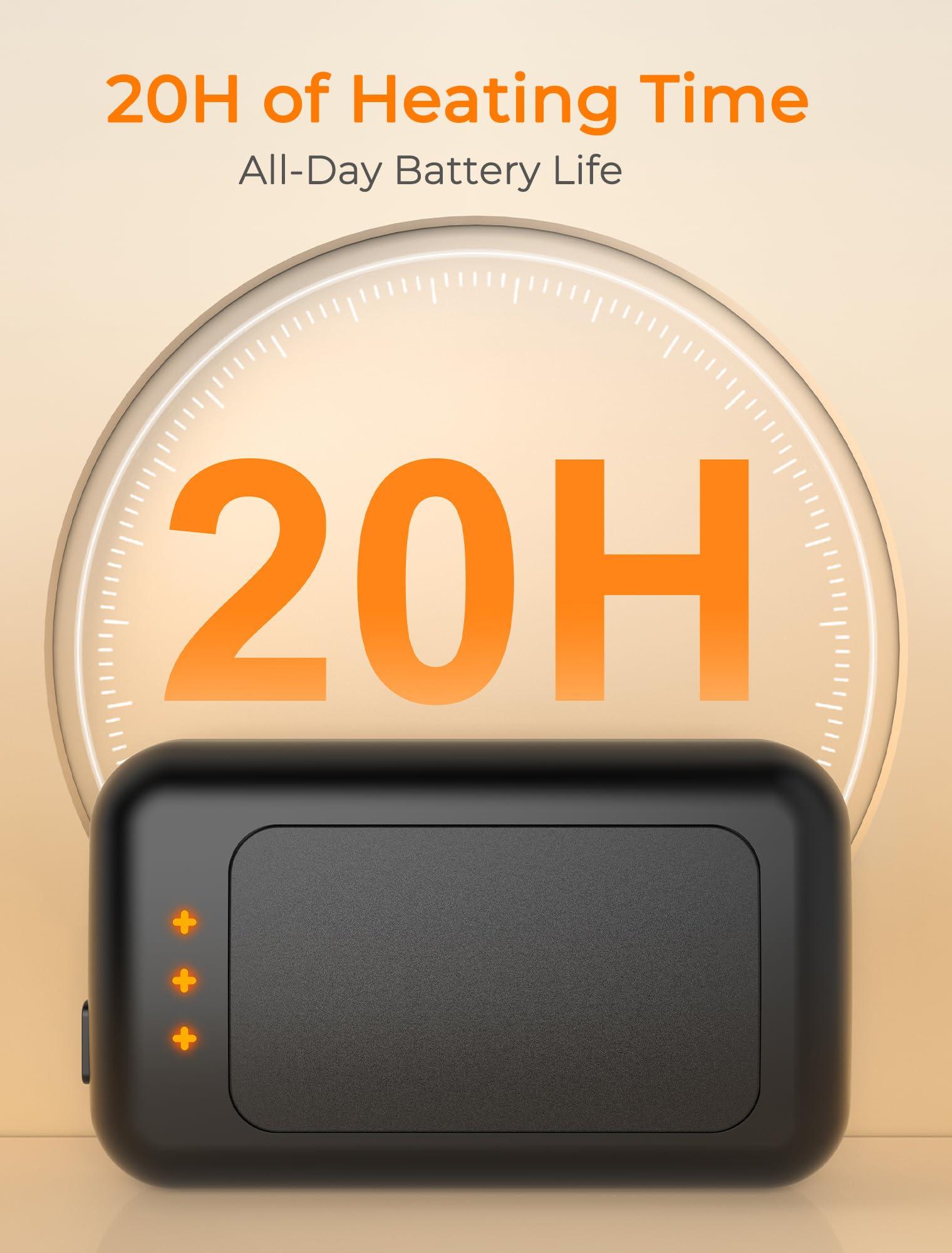 Jerritte Jerritte Electric Hand Warmers Rechargeable 1 Pack, Rechargeable Hand Warmer, 16 Hrs Portable Hand Warmer for Outdoor Camping Hunting Golf Accessories, Gifts for Women Men