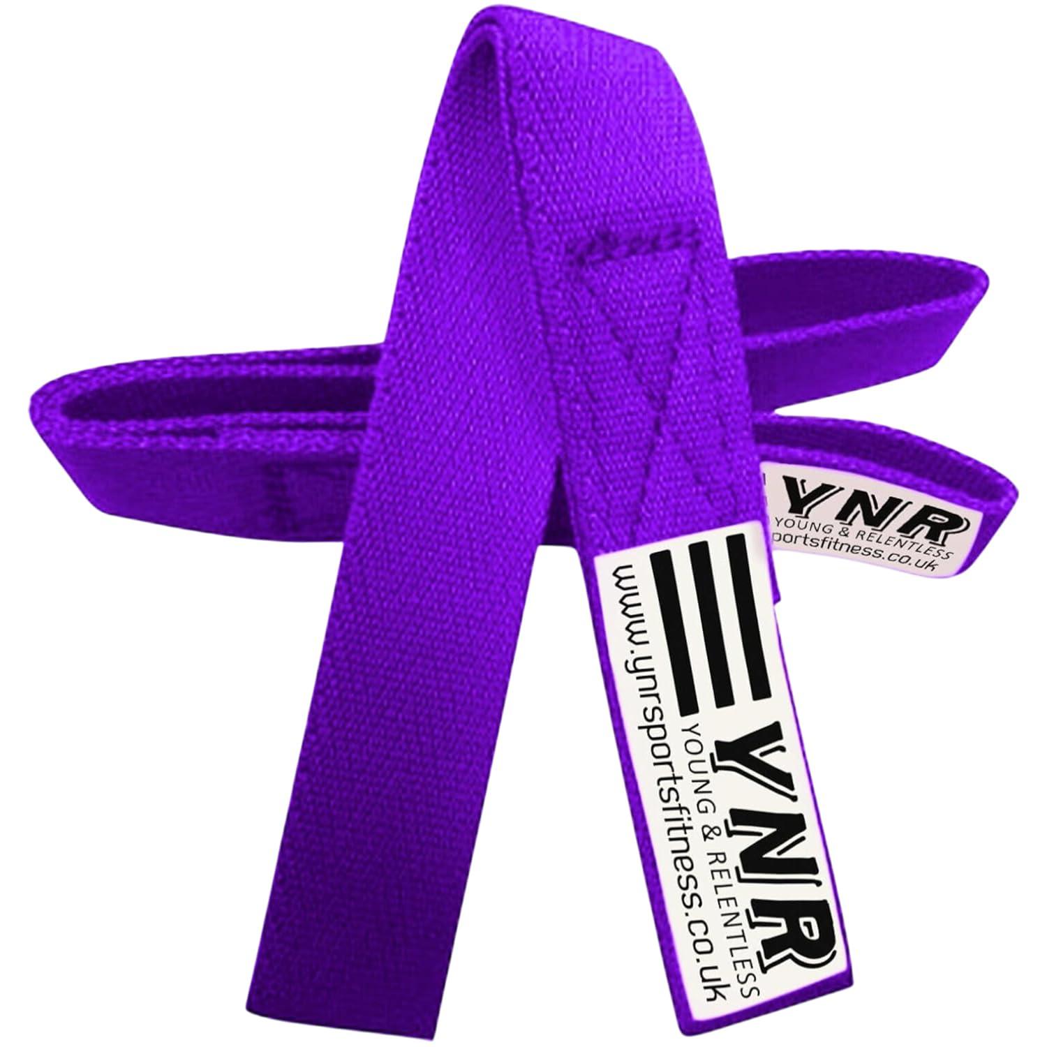 YNR YNR Premium Gymnastic Bar Loops Straps, hand grip, palm protection, guards (26CM, Purple)