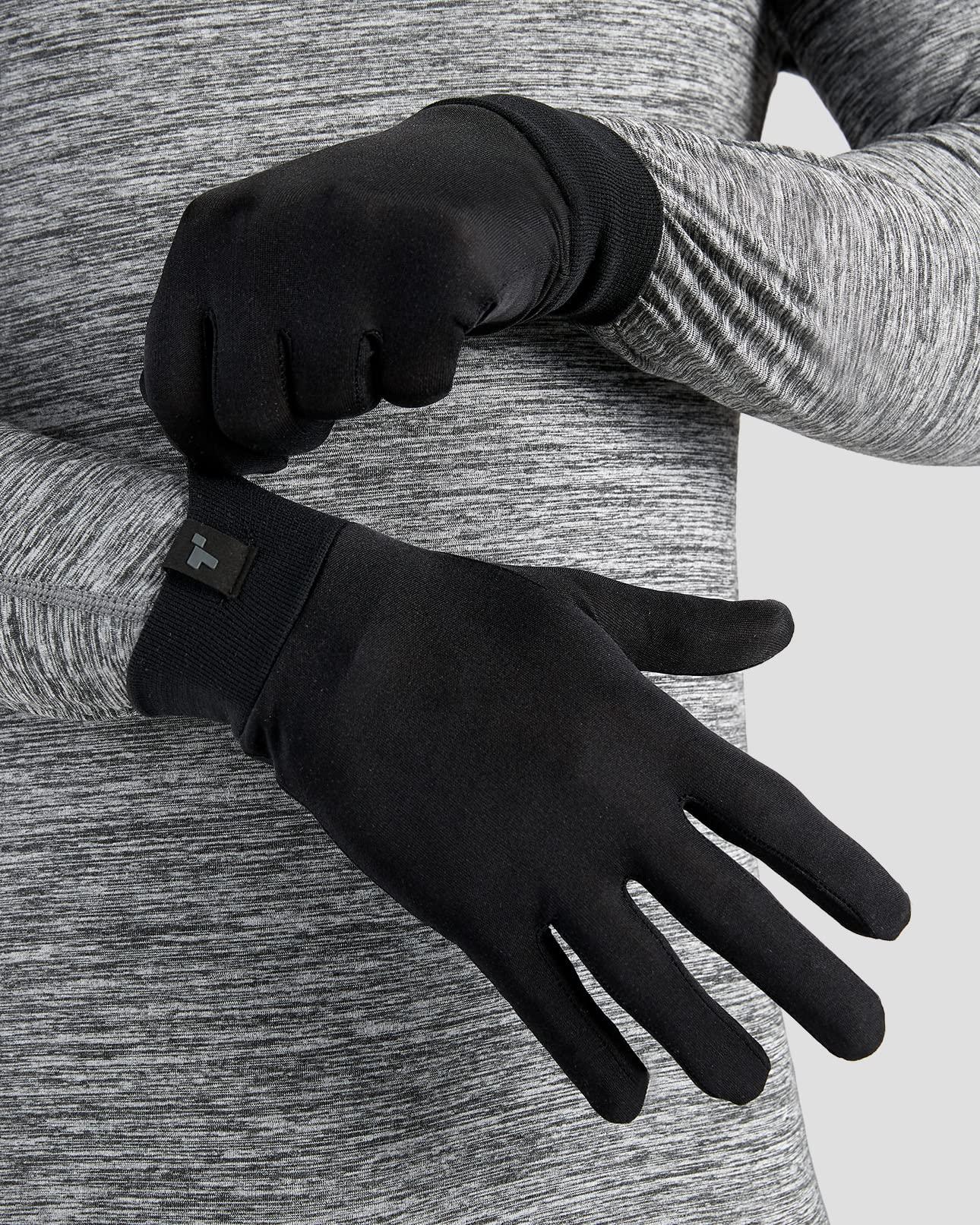 Terramar Terramar Adult Thermasilk Ultra-Thin Performance Liner Gloves, Black, X-Large (9.5-10), SL2107