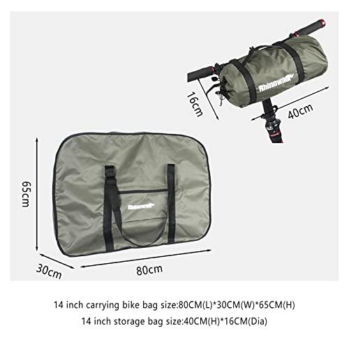 CamGo CamGo 20 Inch Folding Bike Bag - Wear-Resistant Bicycle Travel Case Outdoors Bike Transport Bag for Cars Train Air Travel (Army Green, 20 inch)