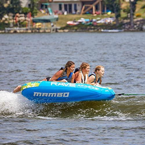 RAVE Sports RAVE Sports Mambo Boat Towable Tube - Inflatable Boating Tube for 1-3 Riders