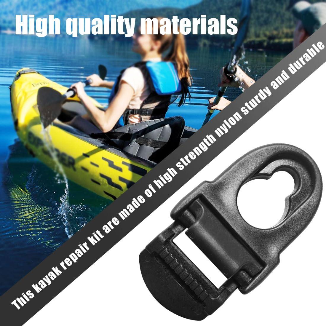 Guweta Guweta Kayak Seat Latches Clips and Hooks Replacement Seats Strap Kit Repair Accessories Parts Compatible with Lifetime Emotion 4 Sets