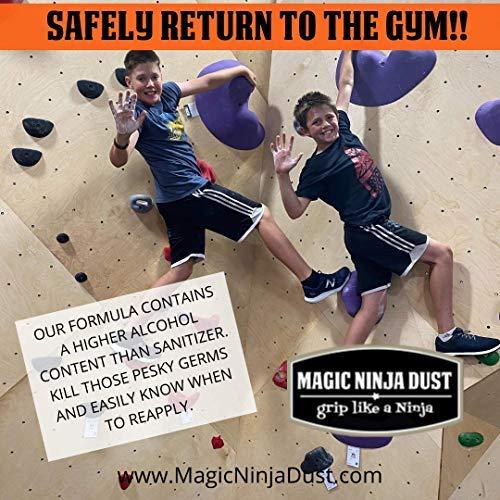 Magic Ninja Dust Magic Ninja Dust Premium Liquid Chalk - Stronger Grip & No Mess During Gymnastics, Weightlifting, Rock Climbing, Yoga, Parkour, Ninja Warrior, Pole Fitness & Bodybuilding - 1.7 oz