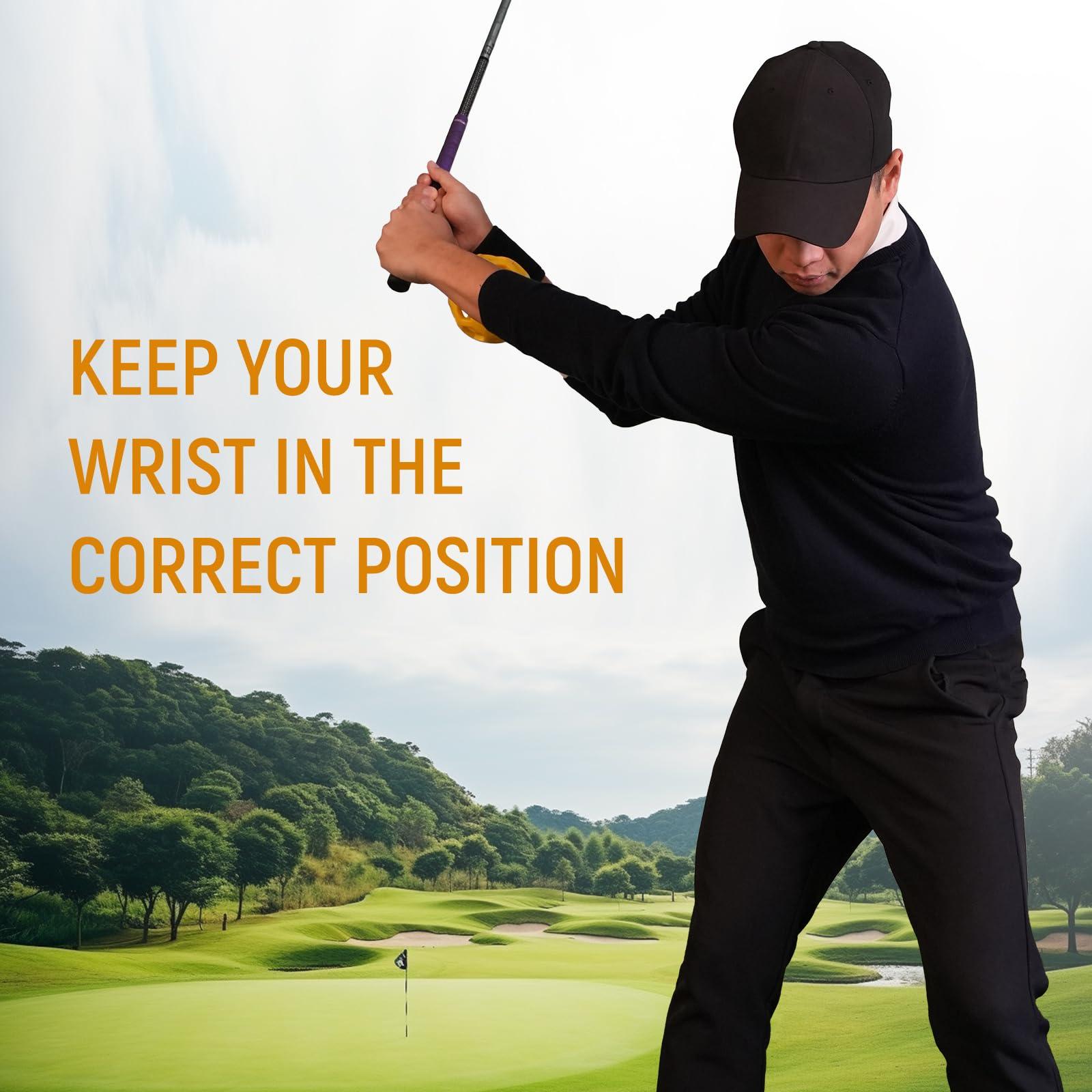 HRUIYL Golf Swing Trainer Ball, Golf Trainer Ball, Golf Training Aid, Golf Swing Trainer, Golf Grip Trainer, Golf Swing Training Aid, Golf Training Aids, Golf Swing Posture Corrector For Golf Beginners