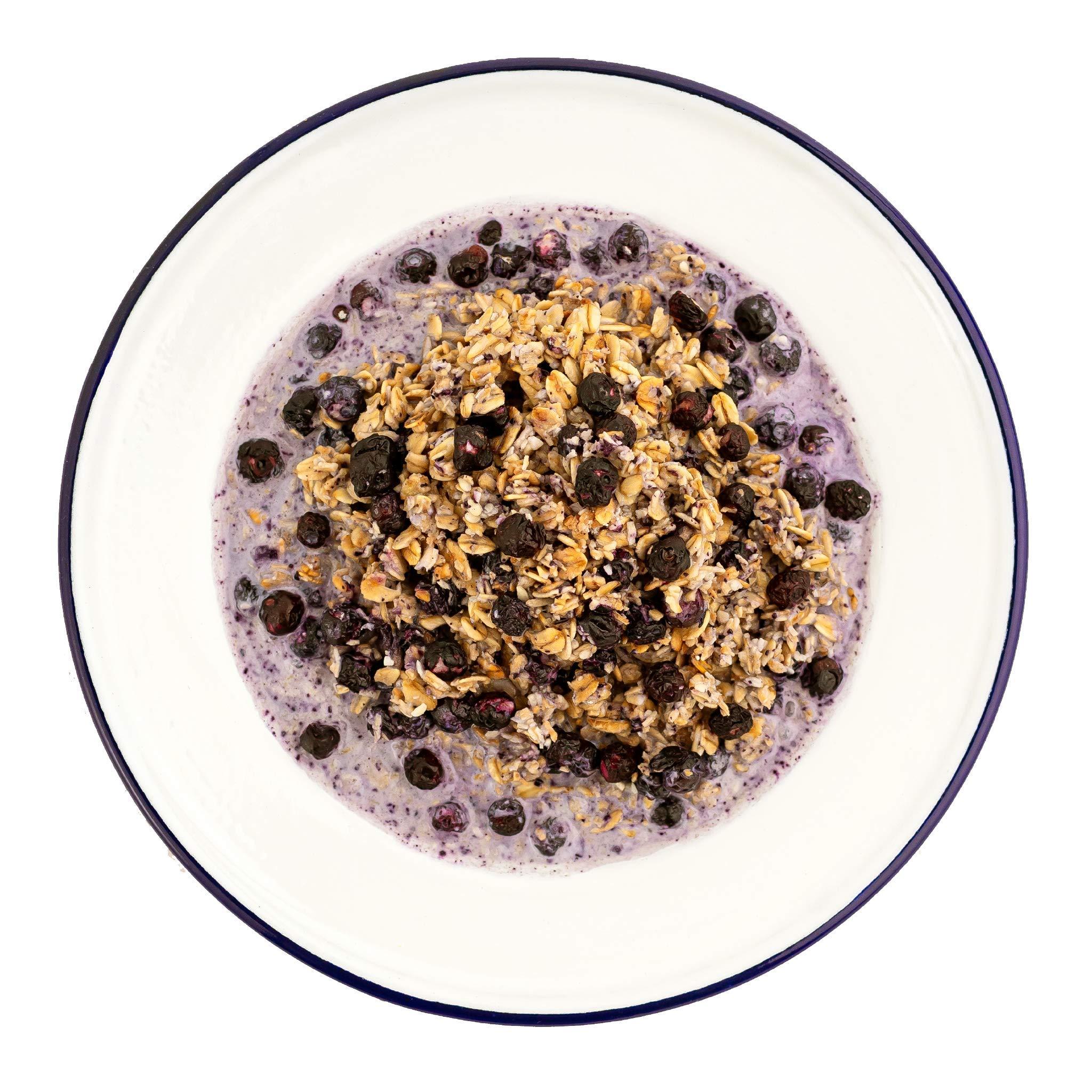 Mountain House Mountain House Granola with Milk & Blueberries | Freeze Dried Backpacking & Camping Food | 6-Pack (0055450) & Classic Spaghetti with Meat Sauce | Freeze Dried Backpacking & Camping Food |2 Servings