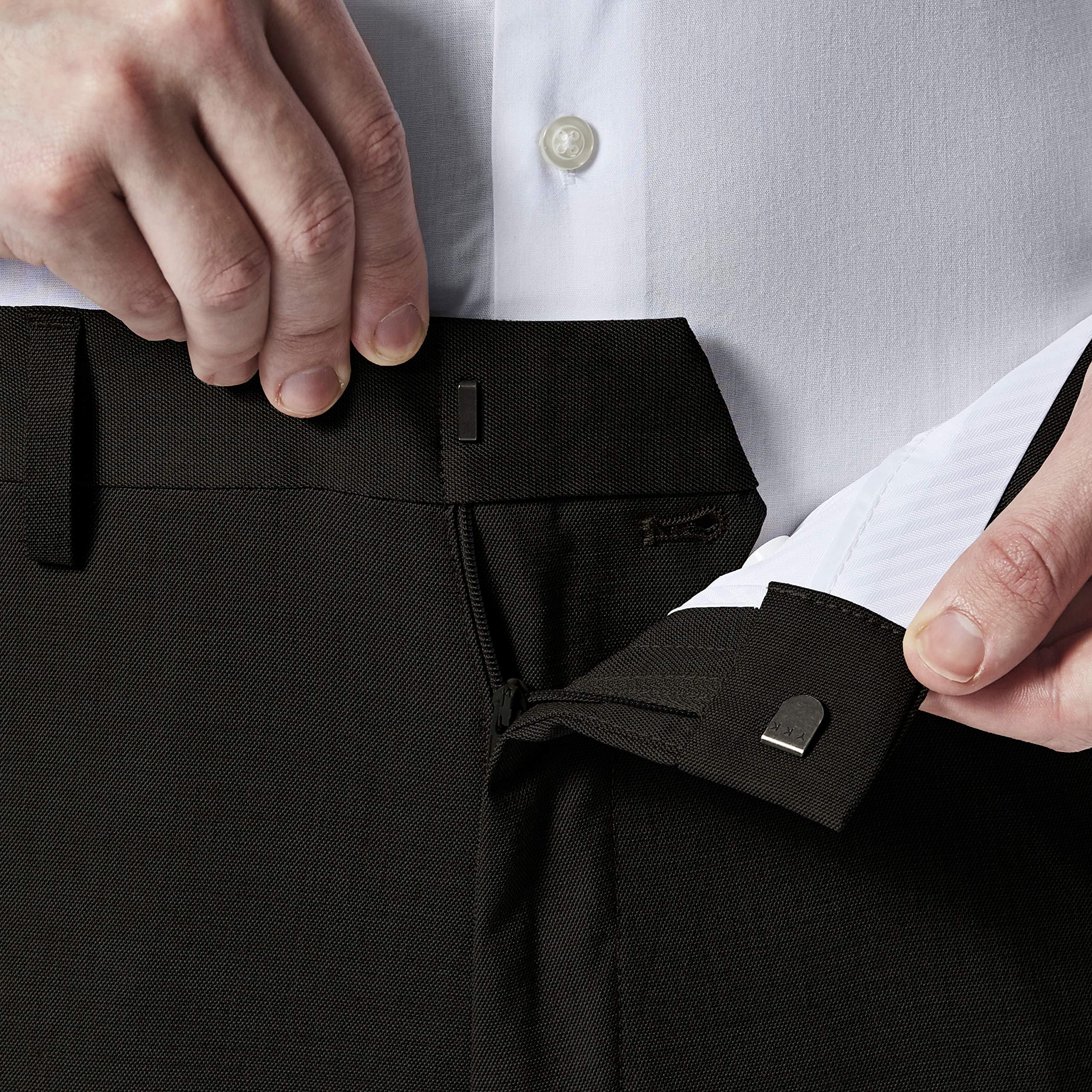Kenneth Cole Reaction Kenneth Cole Reaction Men's Slim Fit Solid Performance Dress Pant, Black, 36W x 32L