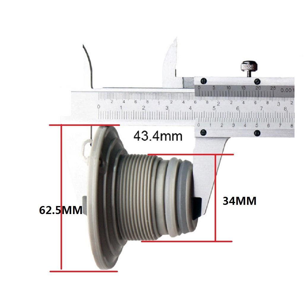 pistro pistro Double Lock Air Valve Part for Inflatable Boat Raft Inflatable Kayak Canoe - Gray