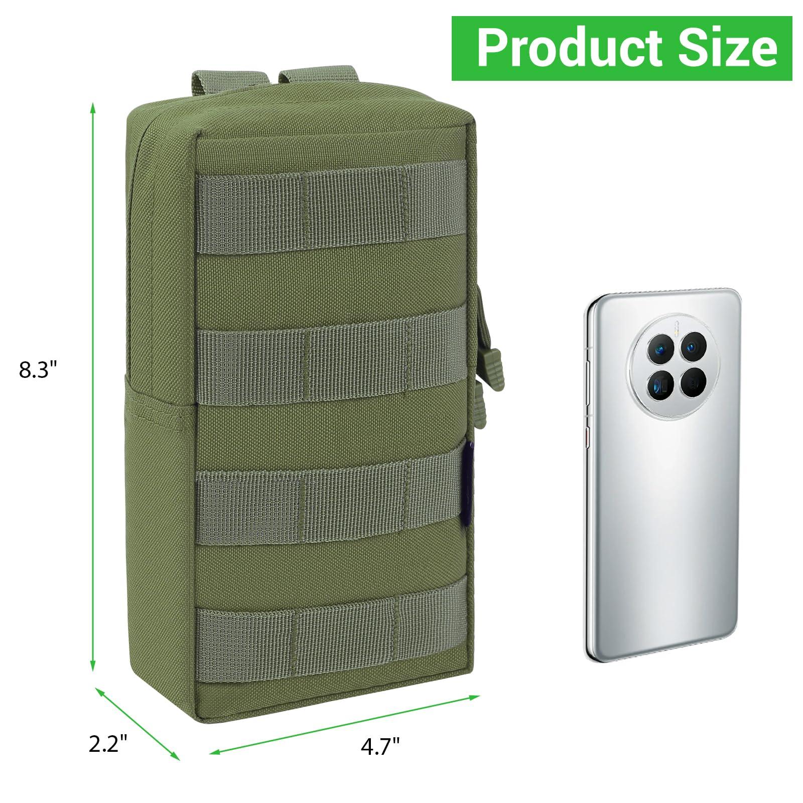 FUNANASUN FUNANASUN 2 Pack Molle Pouches Tactical Pouch Small Molle Pouch Compact Water-Resistant EDC Pouch Molle Bag