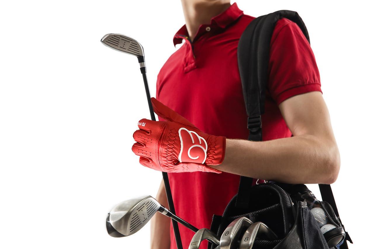 Dongsan Sports Wing Golf Gloves INCONTRO - 7Colours, Microfiber, Slim Fit, All Weather, Washable, Touch Screen Compatibility, and Water Resistent. Left Hand for Men/Women. (Green, Medium (21))