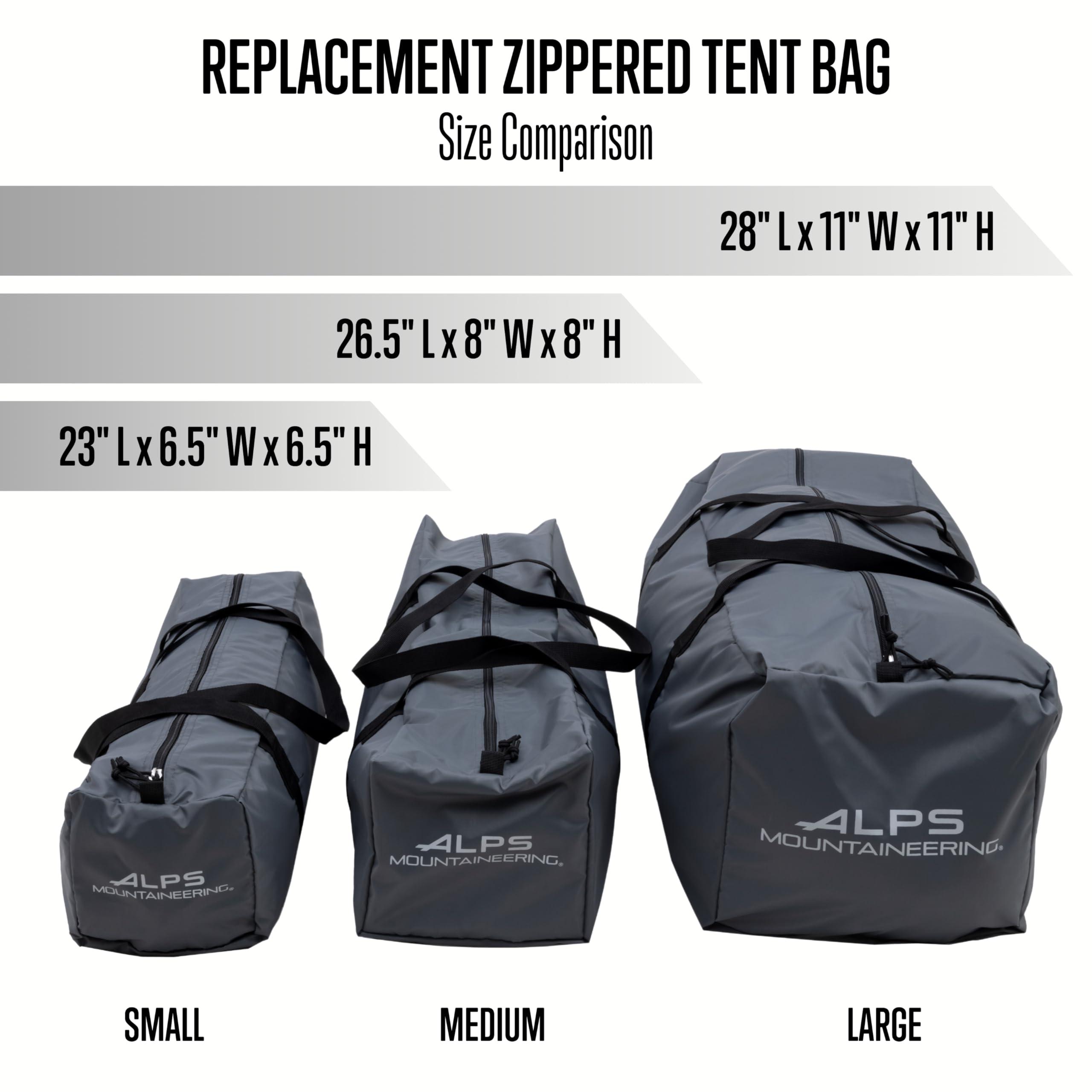 ALPS Mountaineering ALPS Mountaineering Zippered Tent Bag, Large - Gray