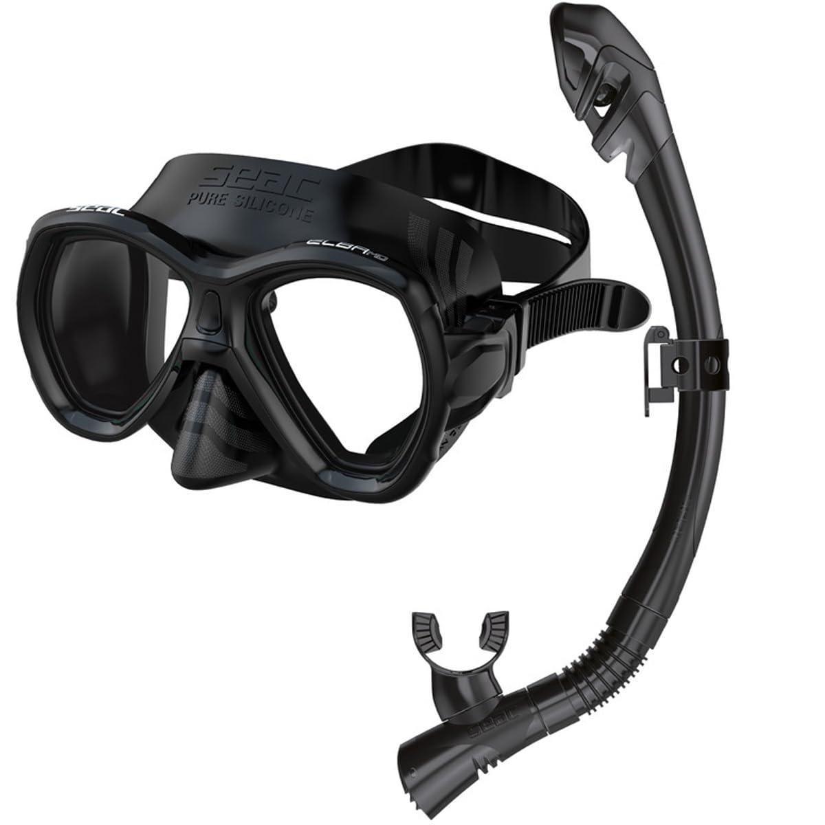 SEAC Seac Bis Elba Dry Junior Snorkeling Set - Black