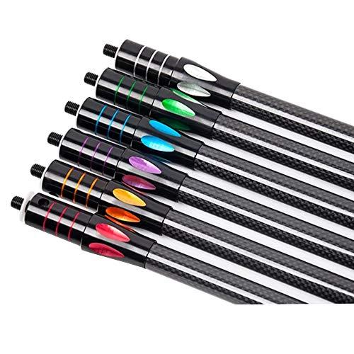 HNZMDY HNZMDY Archery Bow Stabilizer Set 30/10/5 inch Carbon Fiber Bow Stabilzer Shock Absorber Balance Bar Stabilizer System for Recurve Bow and Compound Bow Hunting Shooting (Silver/PR634)