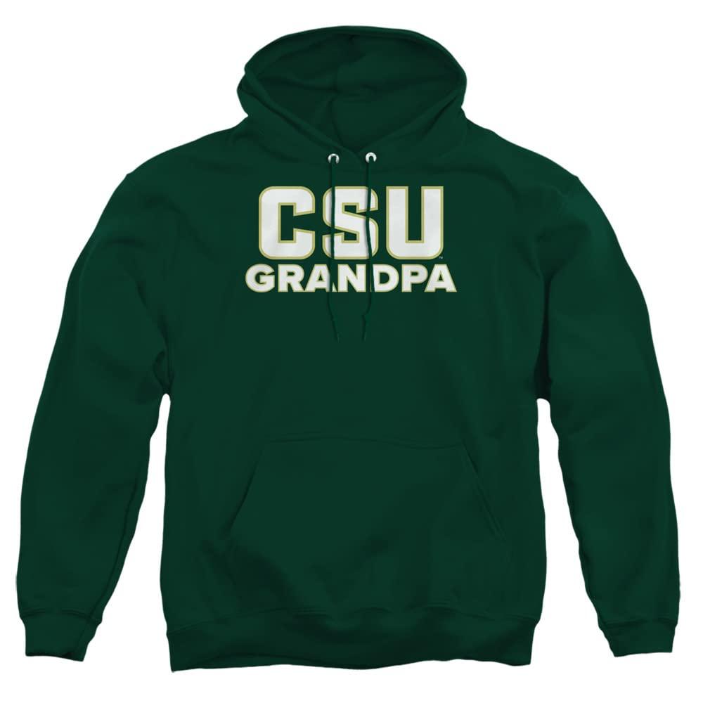 LOGOVISION Colorado State University Official Grandpa Unisex Adult Pull-Over Hoodie, Hunter Green, Small