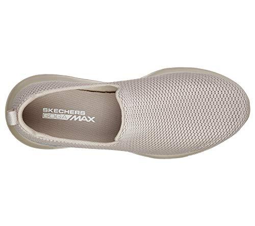 Skechers Skechers Go Walk Max - Athletic Air Mesh Slip On Walking Shoe mens,Taupe,9.5