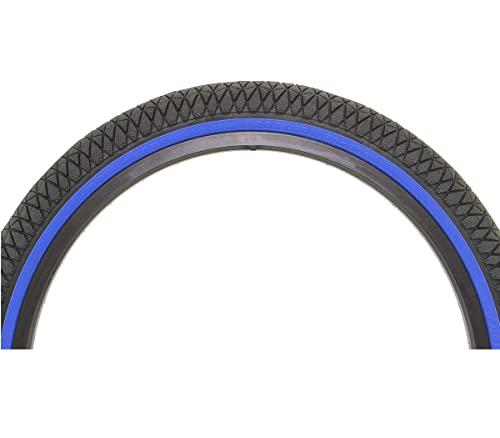 Alta Alta Bicycle Tire Duro 20\" x 1.95\" Bike Tire Vendetta Thread, Multiple Colors (Black/Blue Wall)