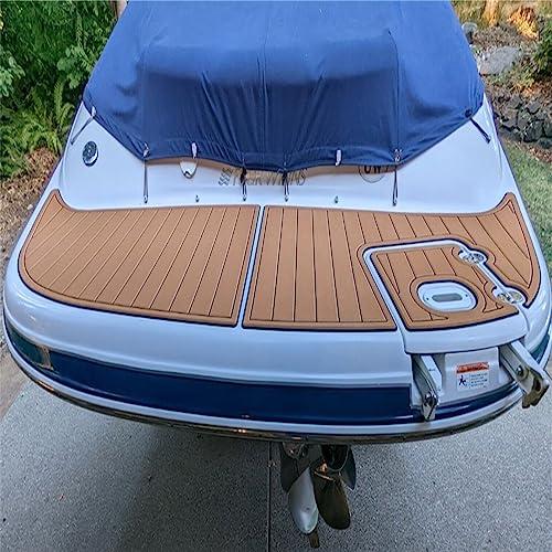 ZYLJC -181 Boat EVA Faux Teak Decking Floor Compatible with 2005 Four Winns Horizon 230 Swim Platform Cockpit Boat EVA Foam Teak Floor Pad