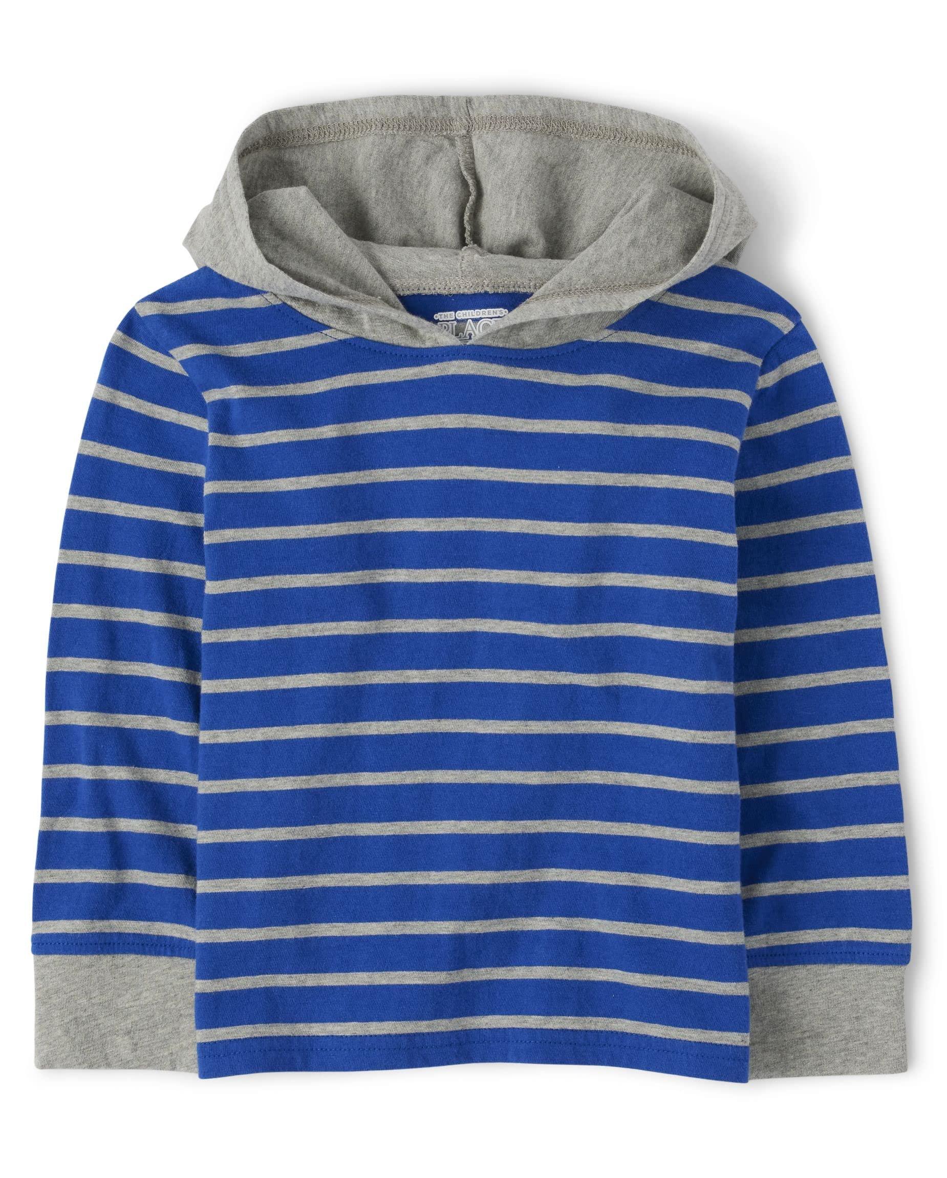 The Children's Place The Children's Place,and Toddler Boys Long Sleeve Fashion Shirts,Pacific Blue,6-9 Months,Single