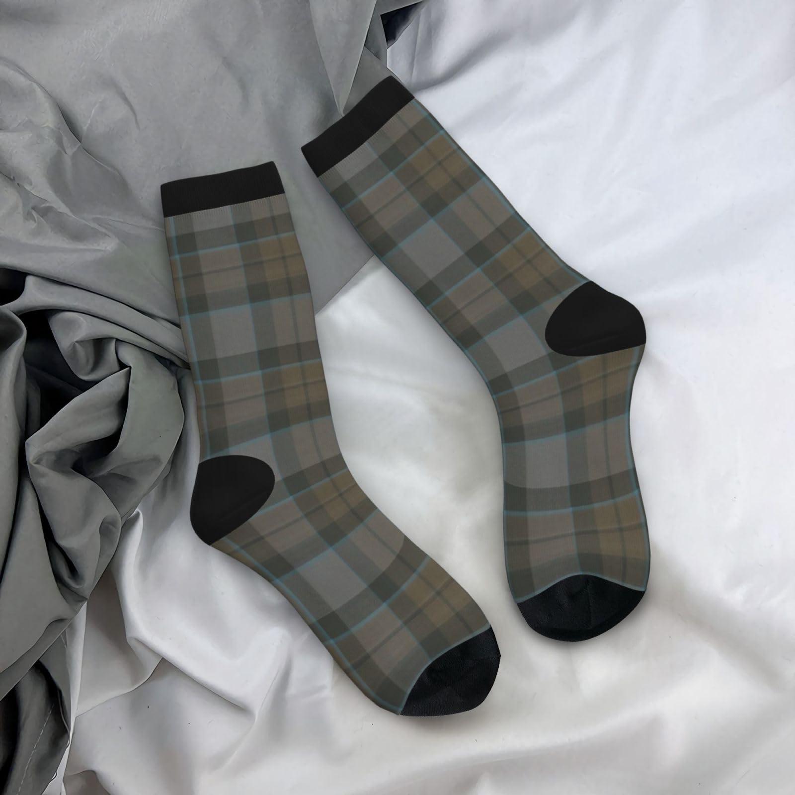 WuDigaY Outlander Mackenzie Tartan Pattern Funny Socks Crazy Socks,Soft & Breathable Fun Socks For Men & Women