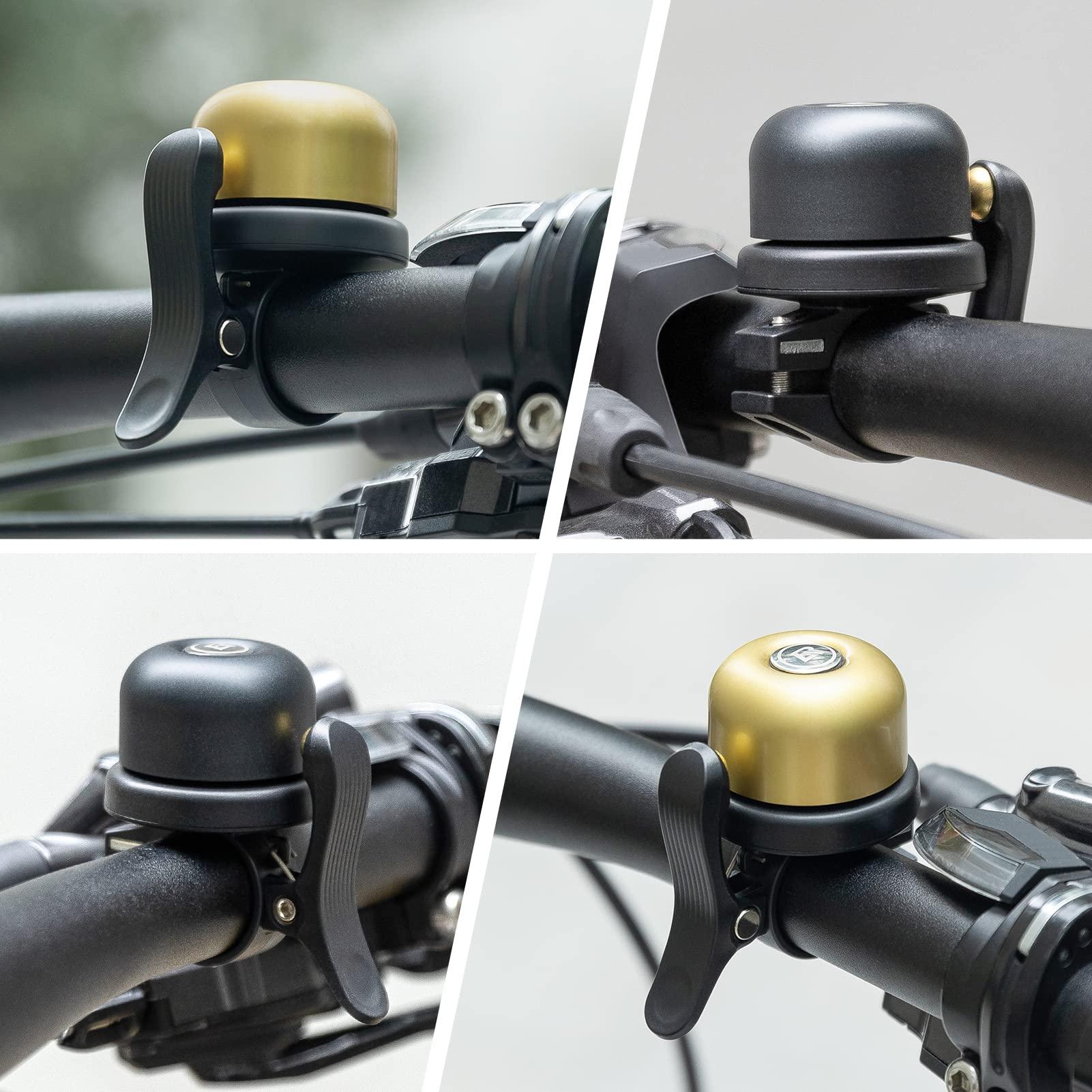 ROCKBROS ROCKBROS Bike Bell for Apple AirTag Hidden Bike Mount Bike AirTag Holder GPS Tracker Bike Bell Anti-Theft for Adults Suitable for 0.87''/22.2, 1''/25.4, 1.25''/31.8mm Diameter Handlebar