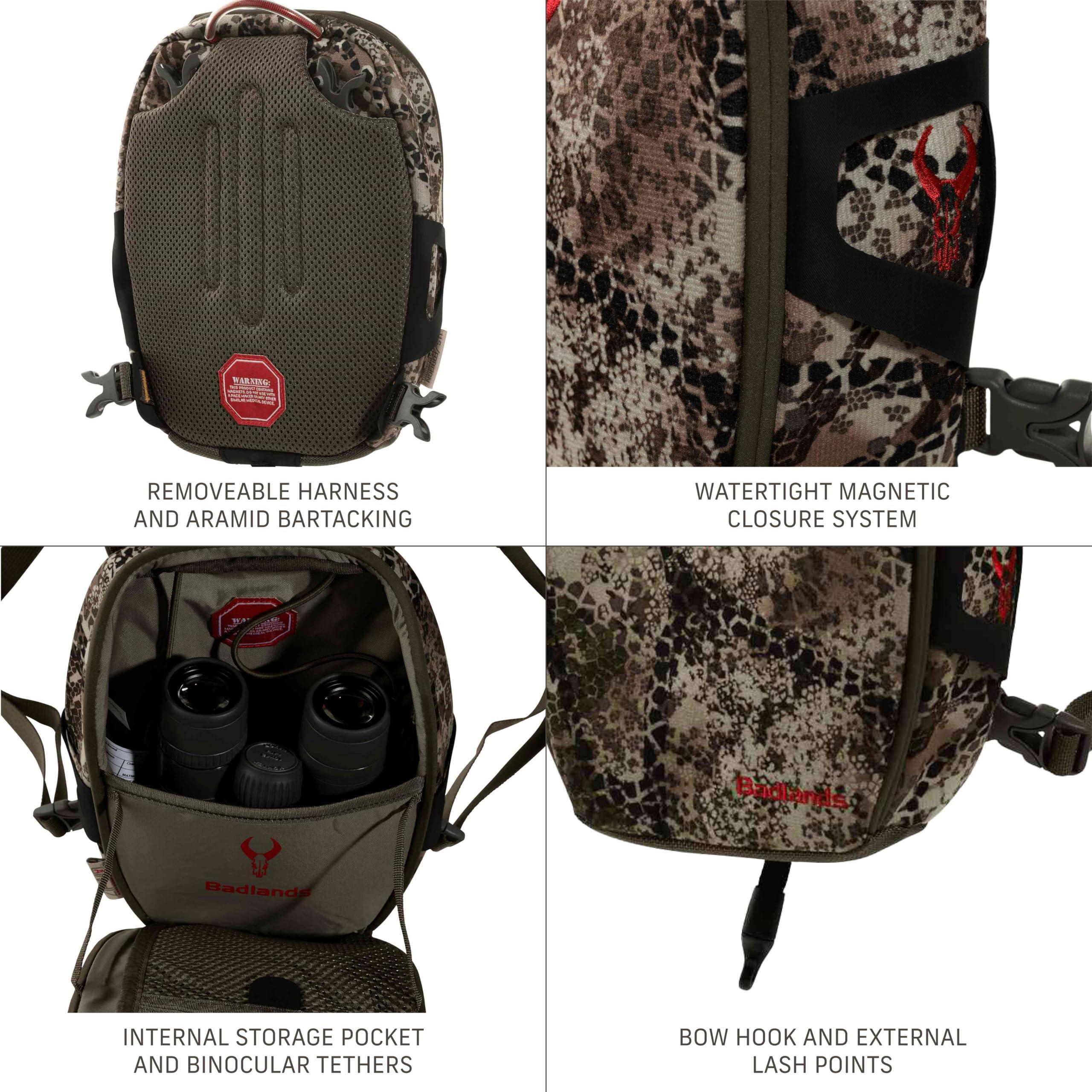 Badlands Badlands Mag Bino Case - Magnetic Closure, Backpack-Friendly Harness, Hydration-Compatible, Realtree Edge