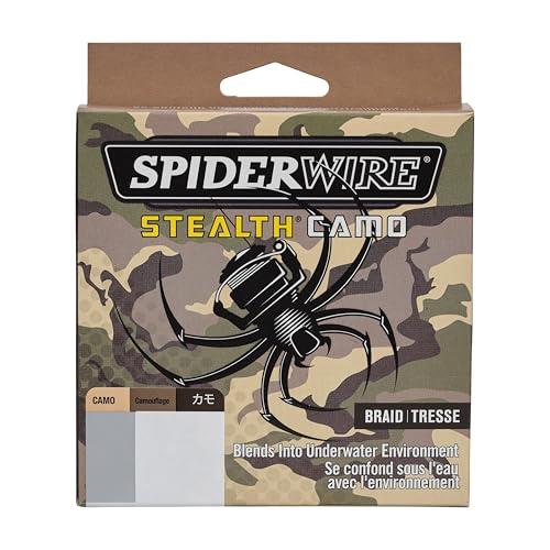 Spiderwire SpiderWire Stealth Camo Braided Fishing Line, 50lb | 22.6kg, 300yd | 274m Fishing Line, Suitable for Saltwater and Freshwater Environments