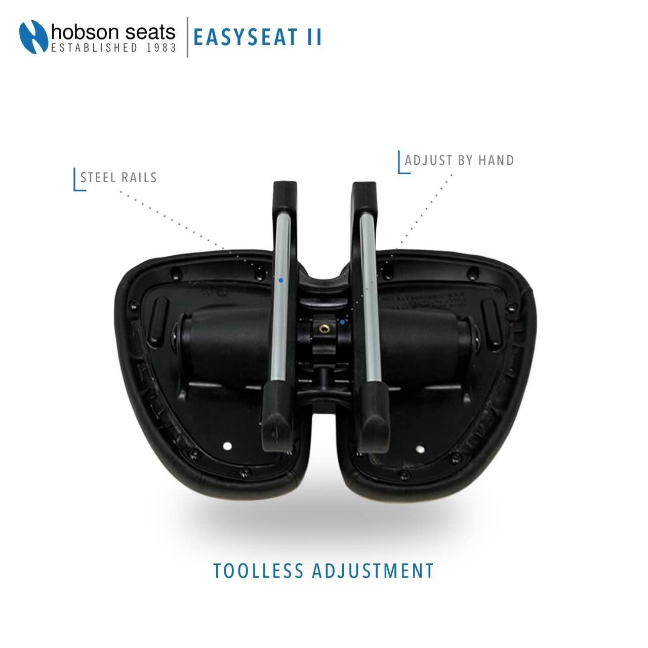 Hobson Ultimate Comfort: Hobson Easyseat II Split Bicycle Saddle - Adjustable, Ergonomic Design for Pain-Free Cycling, Doctor-Recommended for All Riders