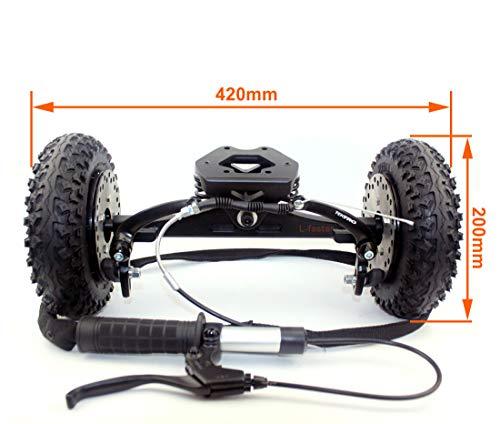 L-faster L-faster Mountainboarding Skateboard Trucks Offroad Boarding Spring Truck with Brake All Terrain Longboard Brake System (Brake Truck only)