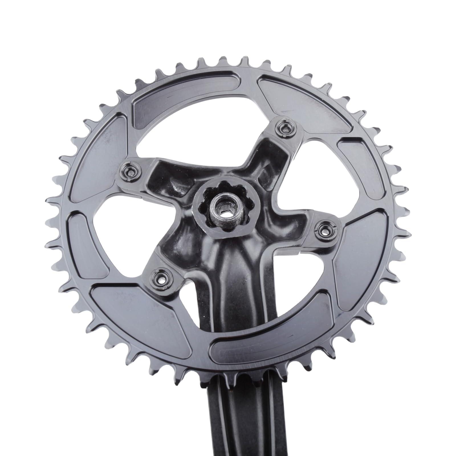 DJC Components DJC Stone Round Chainring 107BCD for Sram Rival Crankset 107 Bcd Road Bike 34 36 40 42 44 46 48 50 52 54 56 58 60T AXS Flattop
