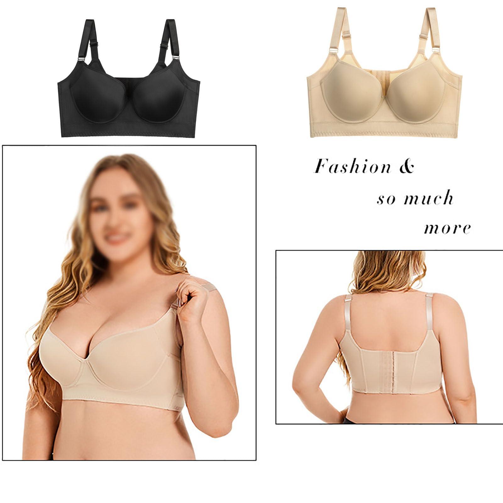 NineFit Basics Shapedly Bra, Shapely Bras for Women, Shapedly Back Smoothing Push-Up Bra, Full Coverage Bras for Women Back Fat (US, Numeric, 36, Regular, Regular, E, Brown)