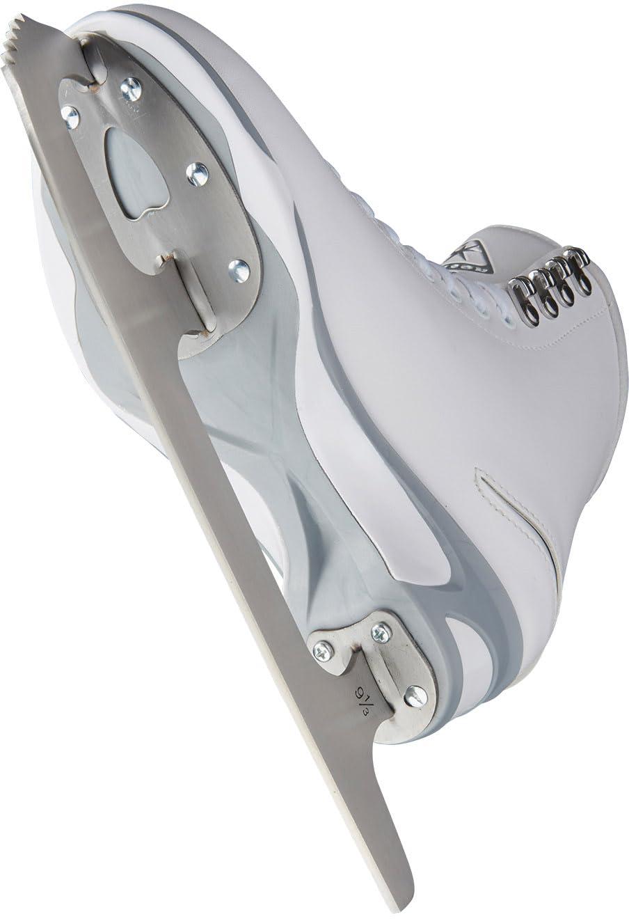 SKATE GURU Jackson Ultima Figure Ice Skates Finesse JS450 / Medium to Wide/Adult 7 Bundle with Bag and Guardog Skate Guards