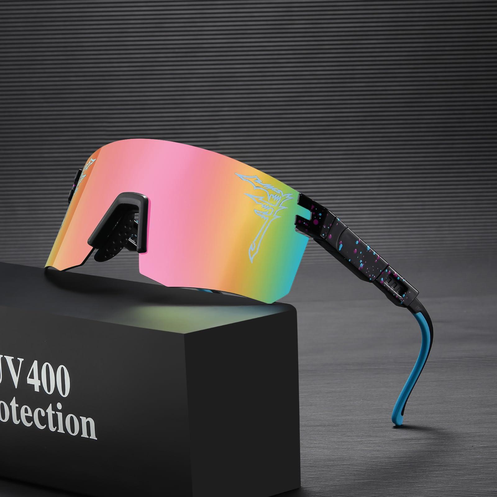 FIXEROS FIXEROS Polarized Youth Baseball Sunglasses for Age 8-16 Boys Girls UV400 Men Women Cycling Eyewear Kids Sports Outdoor Sun Glasses-FAY4