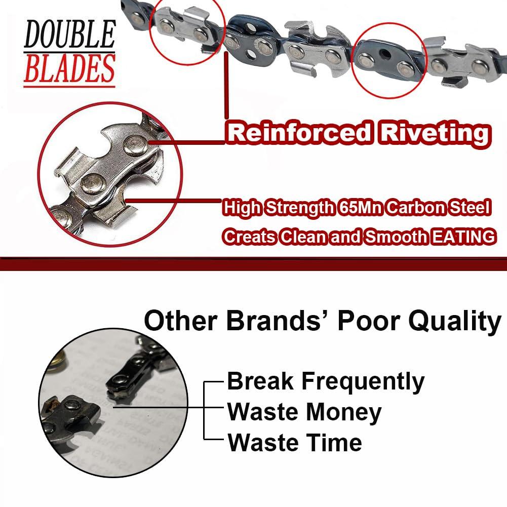 Homyall Homyall upgrade 53 Inch High Reach Tree Limb Hand Rope Chain Saw Cuts Branches Manual Pocket Chainsaw with 68 Sharp Blades on Both Sides for Gardening Camping Hiking Survival Gear-No Ropes Included