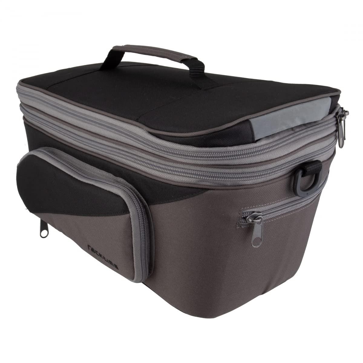 Racktime Racktime Unisex - Adult System Talis Plus 2.0 Pannier Rack Bags, Black/Grey, One Size, 0900-201, One Size