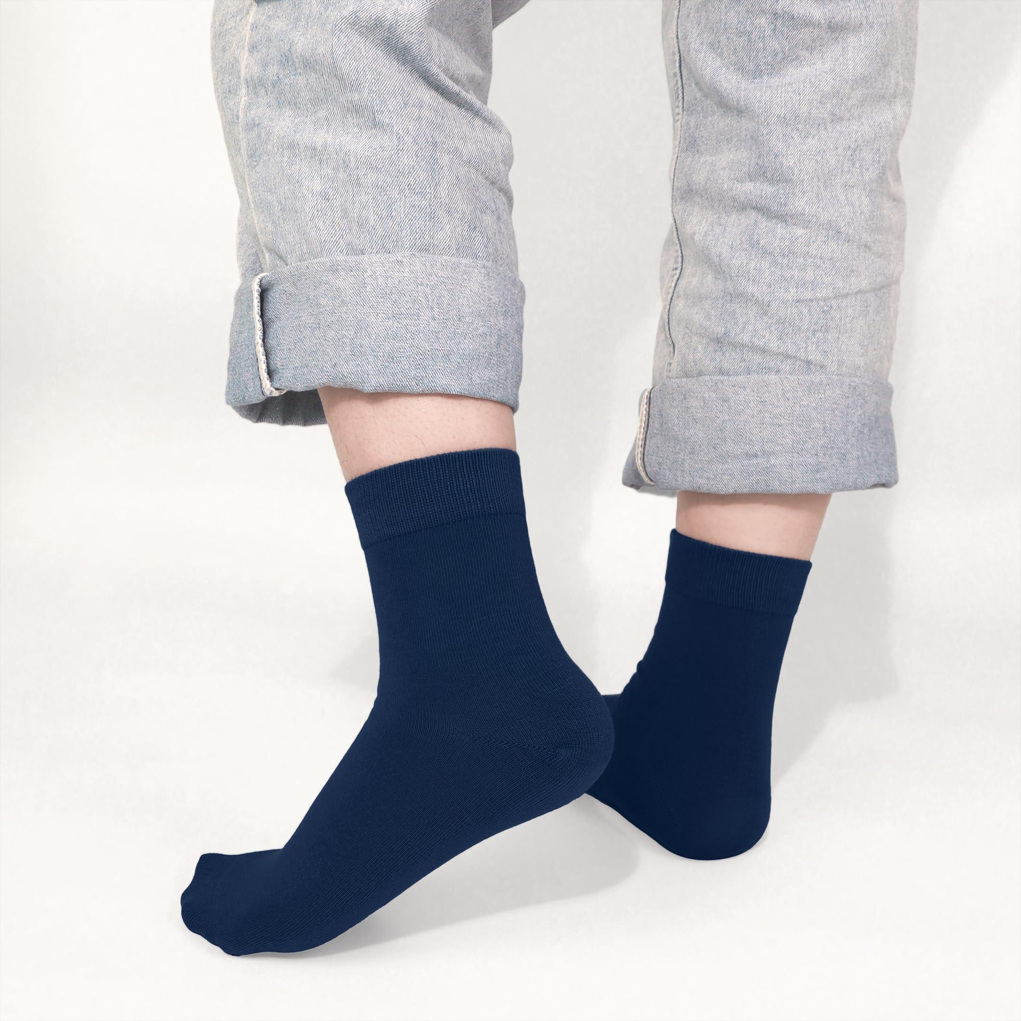 Sakusock Sakusock Women's Navy Blue Ankle Length Crew Socks 5 Pairs (3-7, 8-11) 5 Count