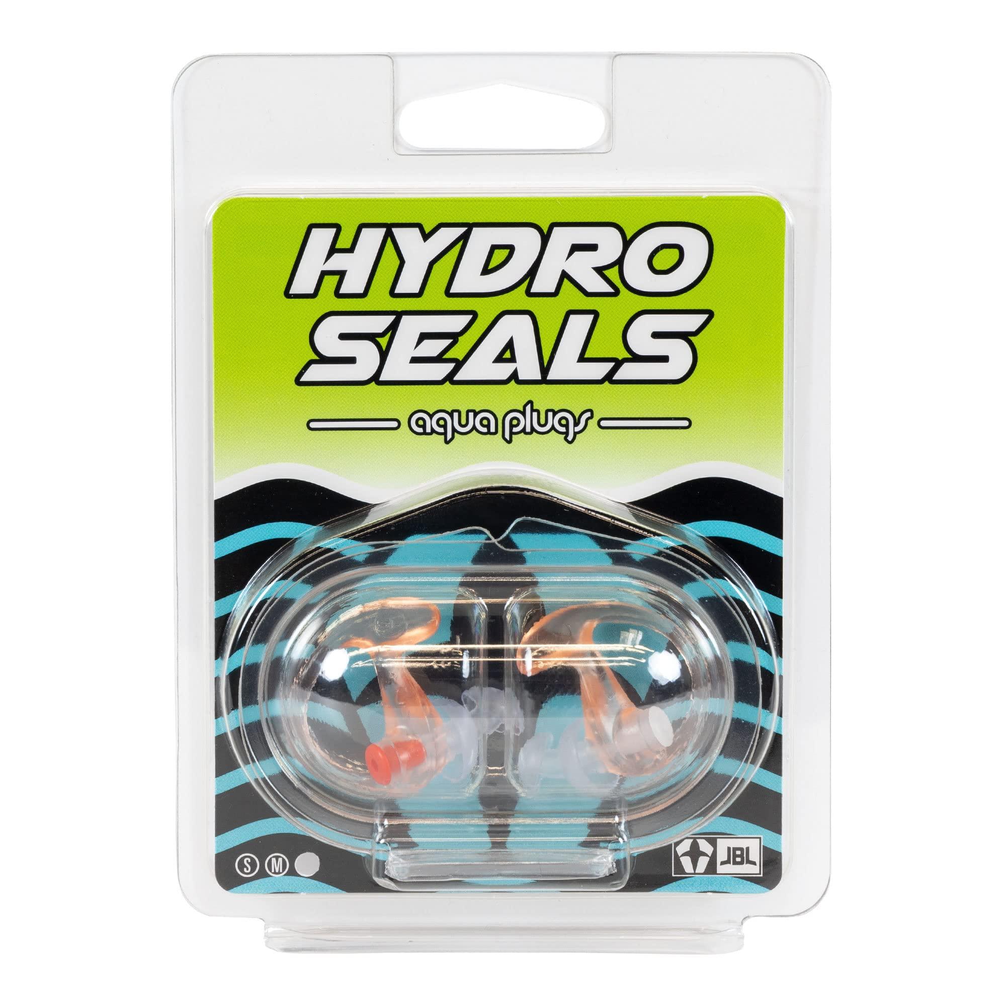 JBL JBL Spearguns Reusable Hydro Seal Aqua Ear Plugs for Swimming, Noise Reducing, Soft Silicone Hypoallergenic Earplugs, Blocks Water, Allows Equalizing, Perfect for Surfing and Diving, Small, 1 Pair