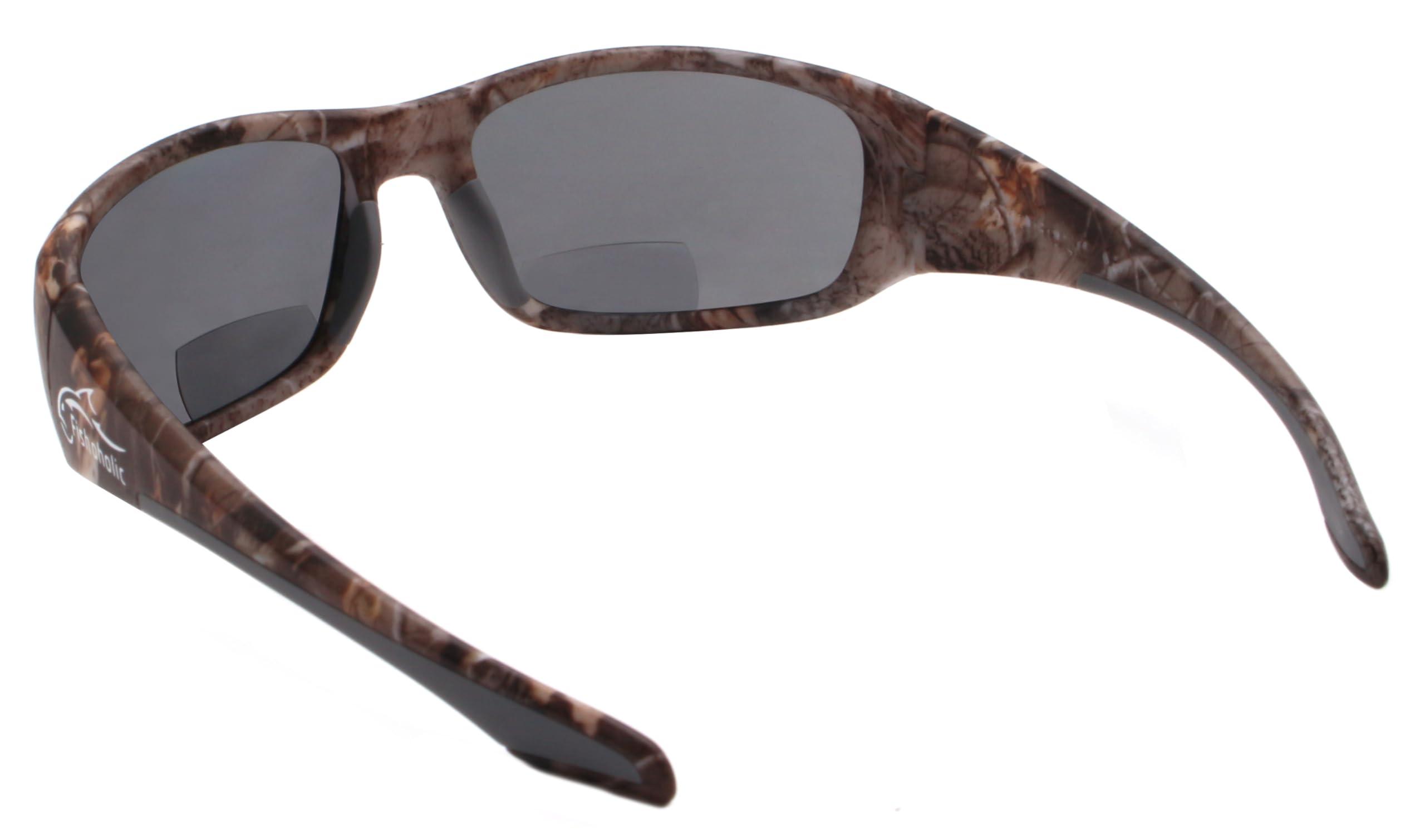 Fishoholic Fishoholic Polarized Bi-Focal Fishing Sunglasses with Reader Magnification (1.5x, 2.0x, 2.5x Options) and UV400 Protection