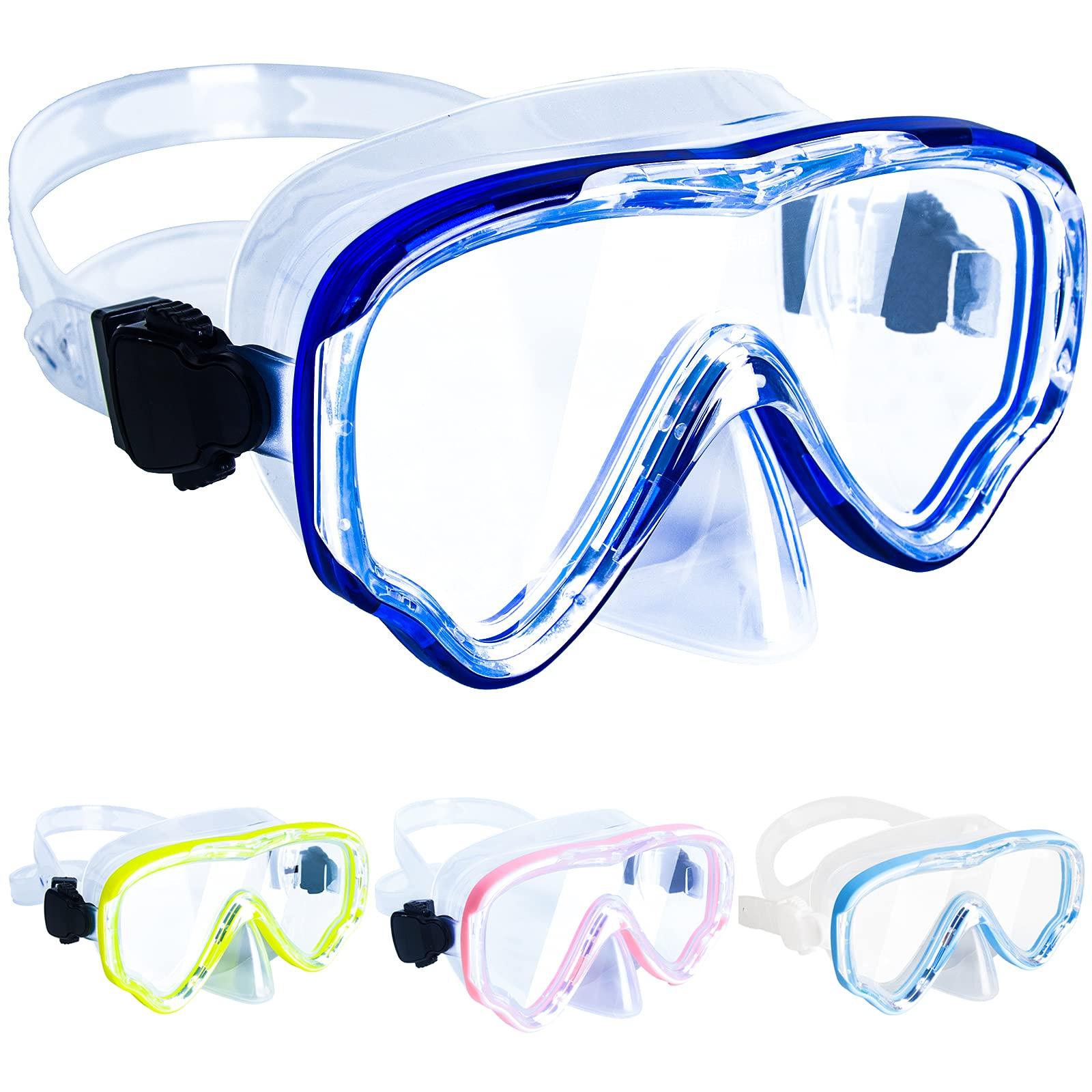 Peicees Peicees Swimming Goggles with Nose Cover for Kids, Youth Anti Fog Swim Goggles Snorkel Diving Mask for Boys Girls