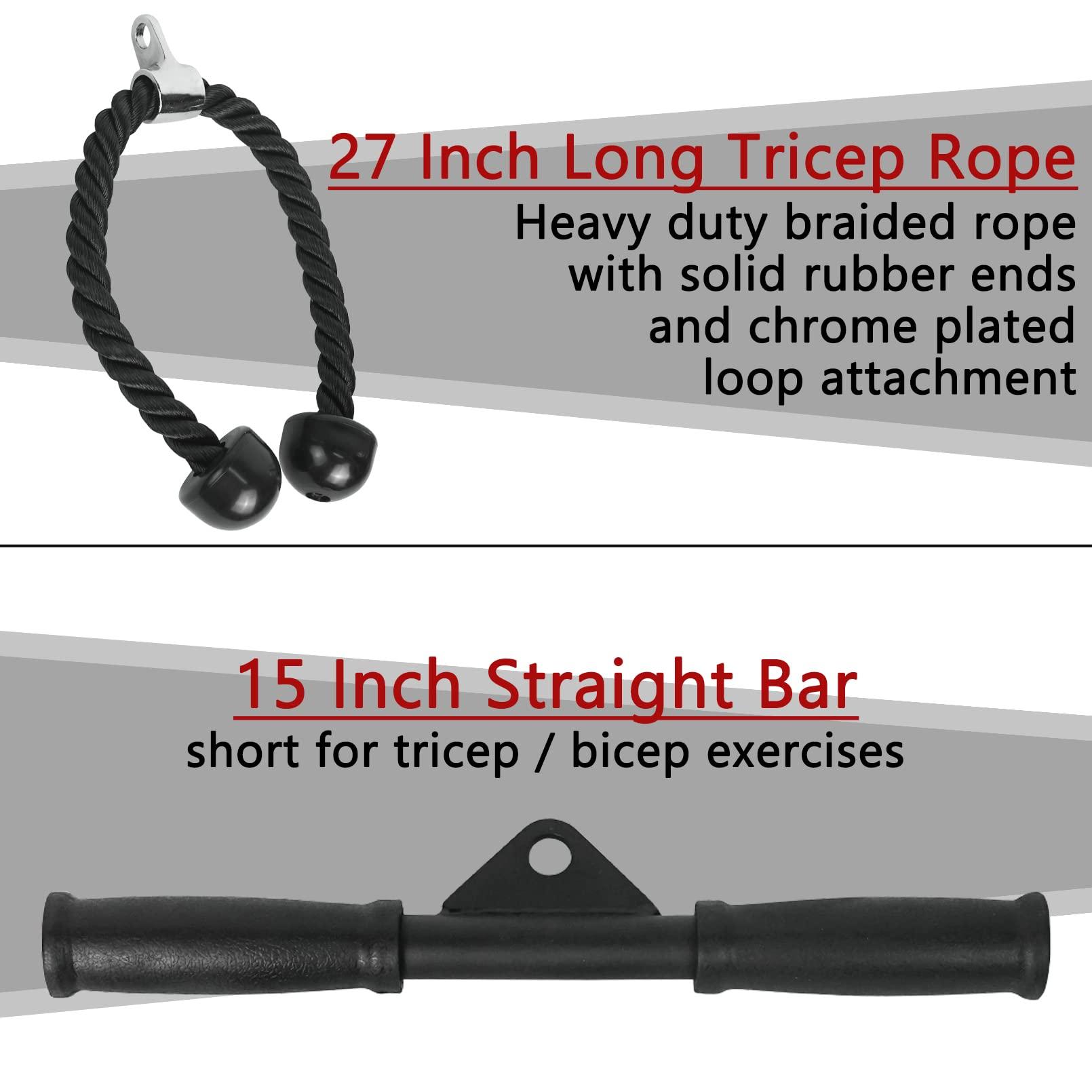 Luwint Luwint Ceiling Mount Fitness Pulley System, LAT Pulldown Attachments for DIY Home Gym Garage