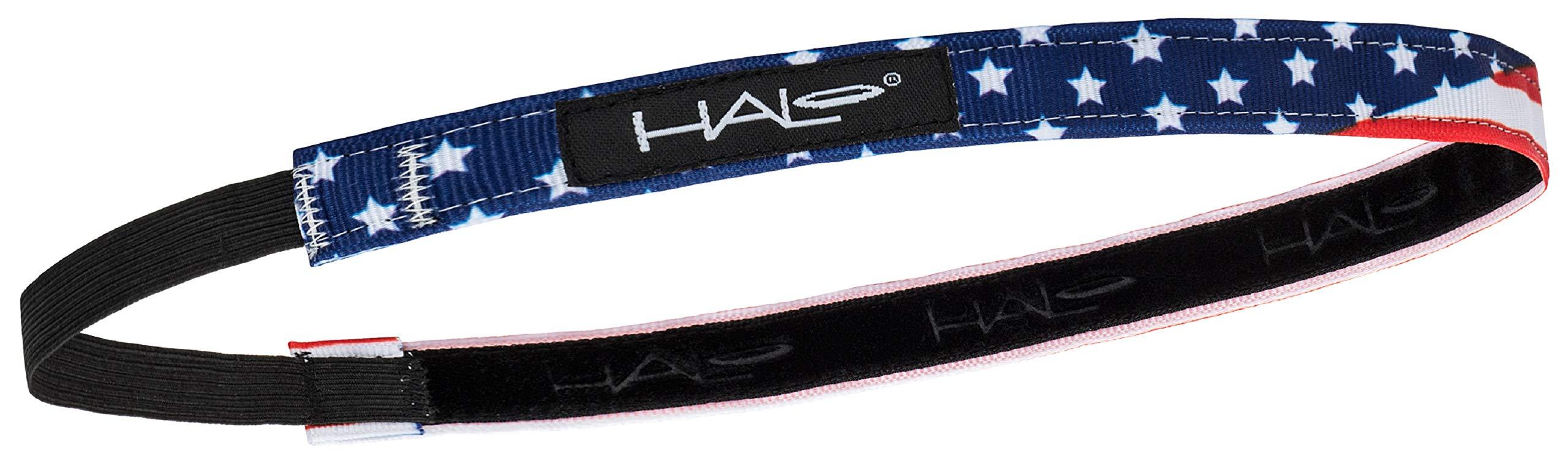 Halo Headband Halo Hairband Headband Sweatband USA Flag 0.5 inch wide